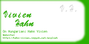 vivien hahn business card